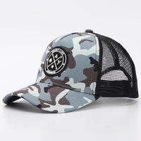 Gorra Trucker de Camuflaje con Logotipo Personalizado al por Mayor, Gorra de Béisbol de Malla Ajustable, Gorra Snapback para Hombre y Mujer