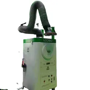 Portable Pulse Jet Self-cleaning Welding Fume Extractor With Flexible Suction Arm And Filter Cartridge Dust Collector