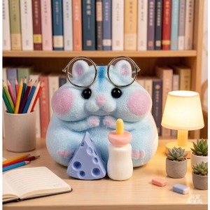 Juguete de Hámster de Peluche Hecho a Mano Merrycoo, Alivio Sensorial del Estrés para Niños, Juguete de Silicona Realista con Pelaje para la Ansiedad - Product Image 6