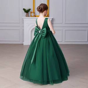 Vestido de Princesa de Lujo para Niñas, Vestido de Tul con Flores para Niñas, Ropa para Actuaciones de Piano, Vestido de Alta Gama para Eventos y Fiestas - Product Image 4