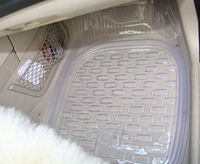 5 teile/satz Transparente Auto Fußmatten Auto Rutsch feste Fuß matte Mit PVC Pad Auto Matte Großhandel Universal