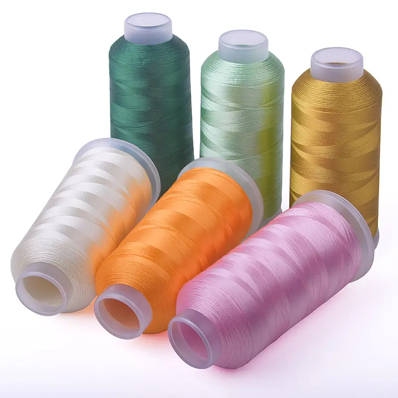 Nhà Sản Xuất Bán Buôn 100% Sợi Thêu Viscose Rayon Sợi Thêu Màu Sắc Phong Phú