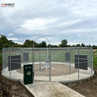 8 Horse Rail Gliding Walker, appareil d'exercice automatique pour chevaux avec séparateurs en maille