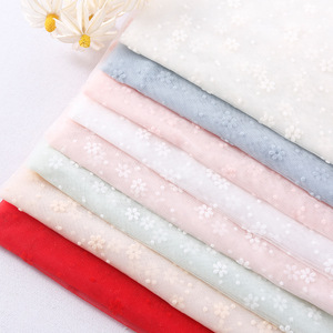 Nuovo arrivo ricamato floccante in <span class=keywords><strong>Tulle</strong></span> tessuto a rete a sei petali di fiori in <span class=keywords><strong>Nylon</strong></span> a punto rotondo tessuto a maglia per confezione regalo - Product Image 3