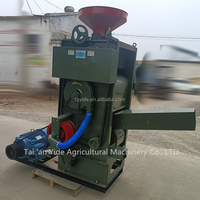 Machine de décorticage et de fraisage de riz à grande échelle, utilisée avec moteur diesel, machine intégrée pour le décorticage et le fraisage du riz.