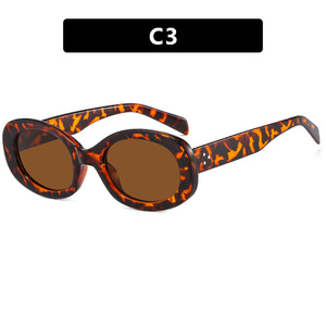 3535 Simple and Personalized Oval <b>Sunglasses</b> for Women and Men Retro Trendy Street Photography Driving Beach <b>Sunglasses</b> - Product Image 5