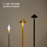 Lampe de table rechargeable en gros d'usine, lampe de table tactile LED pour restaurant, lampe décorative Pina Pro, option de charge sans fil