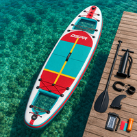 Expédition ultra-rapide en 7 jours : Planche à pagaie gonflable familiale tout-terrain avec hublot de visualisation claire pour les loisirs de vacances