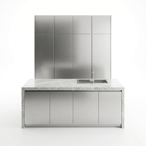 Juego <span class=keywords><strong>de</strong></span> <span class=keywords><strong>Muebles</strong></span> <span class=keywords><strong>de</strong></span> <span class=keywords><strong>Cocina</strong></span> <span class=keywords><strong>de</strong></span> Acero Inoxidable SUS304 <span class=keywords><strong>de</strong></span> Grado Comercial, Moderno, Minimalista, Impermeable, <span class=keywords><strong>para</strong></span> Exteriores - Product Image 4