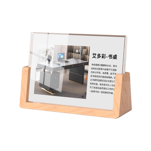 Base in Legno di Faggio di Alta Qualità per Trofei, Calendari, Foto, Supporto per Carte Collezionabili, Porta Menu in Legno - Product Image 3