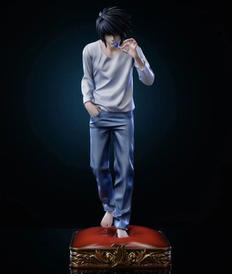 Statua Manga da 30CM, Figurina <span class=keywords><strong>Death</strong></span> <span class=keywords><strong>Note</strong></span> <span class=keywords><strong>L</strong></span> Lawliet con Due Mani Intercambiabili, Modello da Collezione in PVC, Giocattolo Anime, Regalo - Product Image 4