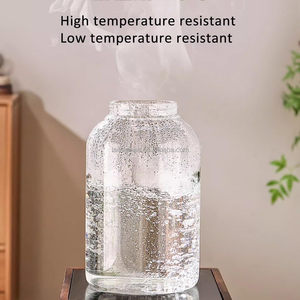 Pichet à Boissons en Verre avec Couvercle en Bois, Grand Récipient pour Limonade, Distributeur <span class=keywords><strong>de</strong></span> Boissons pour Fêtes, Mariages, Bars, Liquides - Product Image 5