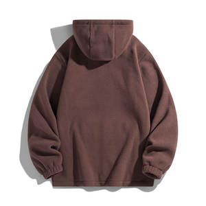 Veste polaire double face pour femmes, pour l'équitation, en gros, douce, antistatique, avec capuche et poches zippées - Product Image 5