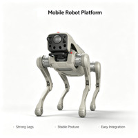 Robot chien quadrupède industriel avec moteur PLC pour l'inspection et la recherche, développement open source