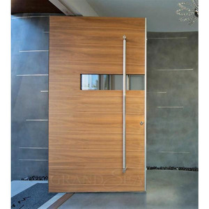 Usine personnalisée résidentielle 32x79 porte d'entrée en bois <span class=keywords><strong>maison</strong></span> Villa bois Pivot entrée antivol portes <span class=keywords><strong>de</strong></span> sécurité - Product Image 4