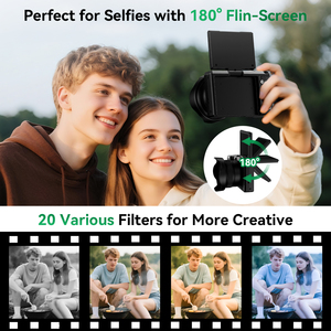 Meilleure valeur 4K Mini enregistreur <span class=keywords><strong>numérique</strong></span> 3 écrans 32 Go mémoire Bundle <span class=keywords><strong>Compact</strong></span> Portable pour la photographie Mini caméra - Product Image 4