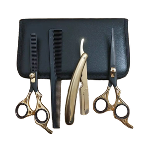Kit de Barbería Profesional de Acero Inoxidable con Cortapelos, Tijeras y Herramientas de Aseo para Cortar el Cabello y Recortar la Barba - Product Image 2