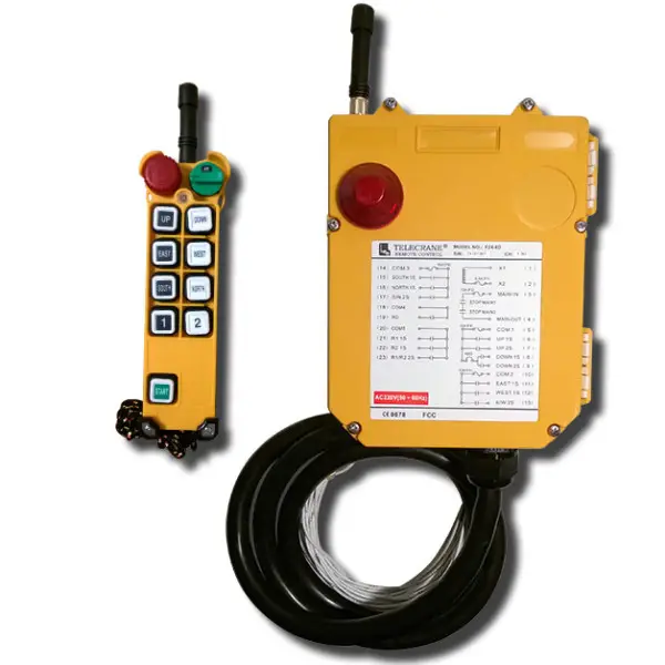Caixa de controle remoto sem fio F21 F23 F24 para guindaste industrial controle remoto por rádio à prova d'água