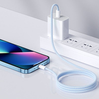 Câble de charge rapide 60W à double port Type-C tressé en coton de haute qualité, livraison directe usine, 0,9m, 1,8m, 3m