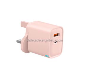 หัวชาร์จเร็ว 20W USB C อะแดปเตอร์แปลงไฟแบบพกพา QC3.0 สำหรับ iPhone และ Samsung - Product Image 2