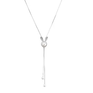 JC Wholesale JC Wholesale Crystal Rabbit Long Necklace Ladies Adjustable Tassel Chain Fashion Jewelry necklace Bangles