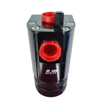 BJR Auto Parts Aluminum Single Fuel Catch Can for Car Surge Oil Tank with AN10 Thread Female Connection