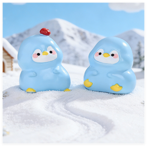 Figurines 3D de Noël en résine peintes à la main, pingouins d'anime, sculpture de jardin miniature, jouet de fête de remise de diplôme, Guangdong - Product Image 5