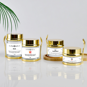 Emballage de Luxe pour Cosmétiques Pot en Verre pour Crème Visage et Corps 30g 50g 80g 100g avec Cuillère pour Lotion et Miel - Product Image 4