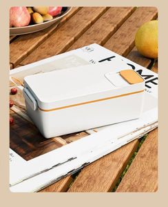 Boîte à lunch portable en acier inoxydable sans eau, auto-chauffante et à vapeur pour employés de bureau, avec fonction de chauffage sans fil - Product Image 5