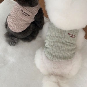 Zomer Groot Huisdier Blanco Kleding T Shirts Mouwloze Kostuums Kat Kleding Puppy Vest Katoen Grote Huisdier Zachte Gewone Hond Kleding - Product Image 6