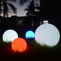 Lampe à boule LED rechargeable, étanche, pour table et jardin, lumière de nuit IP65, corps en plastique, télécommande, alimentée par batterie