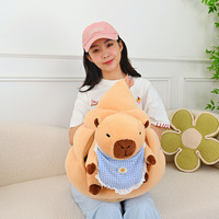 Peluche Capybara transformable, Capybara emboîté, Capybara fleur de marguerite, Décoration de bureau apaisante, Vente en gros d'usine OEM