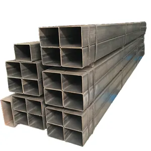 โรงงานสินค้าคงคลังขนาดใหญ่ ASTM A500 A36 S235jr Q235 Q345 40X40 50X50 60X60 เหล็กคาร์บอนท่อสี่เหลี่ยม