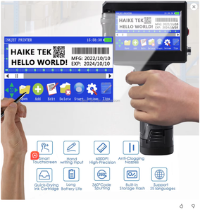 Mini imprimante à jet d'encre de poche 2025 pour <span class=keywords><strong>code</strong></span>-barres, texte, <span class=keywords><strong>code</strong></span> QR, <span class=keywords><strong>tatouage</strong></span> portable - Product Image 3