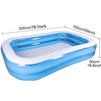 Schneller Einrichtungs pool Aufblasbares Plans ch becken für Kinder Großer aufblasbarer Spielzeug pool für Kinder