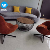 Table de conférence ronde en bois LIWEI avec design extensible, pieds en métal, bureau moderne pour réunions d'équipe