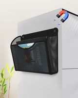 Archivador magnético de metal de gran capacidad, bandeja de documentos de oficina sin perforación, conveniente para uso en refrigerador