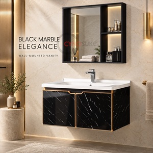 2026 New Design Bathroom <b>Floating</b> Cabinet Vanity Storage With Mirror Cabinets - Product Image 1