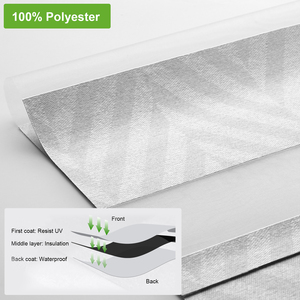 Tende <span class=keywords><strong>a</strong></span> <span class=keywords><strong>Rullo</strong></span> Zebra ZSTARR <span class=keywords><strong>a</strong></span> Doppio Strato in Tessuto Grigio Chiaro <span class=keywords><strong>a</strong></span> Righe, Senza Fili, Sicure per Bambini e Animali Domestici - Product Image 2