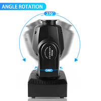 U'King 30W RGBW LED Lumière de scène noire Gobo Beam Shaking Head Led Dj Stage Light For Disco Ktv Wedding Lamp