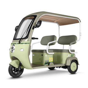 600W 48V Two-row Open Body <strong>Tuk</strong>-<strong>tuk</strong> Electric Tricycle Passenger Family Vehicle 300kg Load Lead-acid/Lithium <strong>Battery</strong> 25km/h - Product Image 1