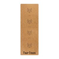 Tapete de Yoga de Corcho y Caucho Ecológico Antideslizante para Gimnasio y Ejercicio en Casa, Unisex, 183x68cm, Incluye Correa de Transporte y Bolsa