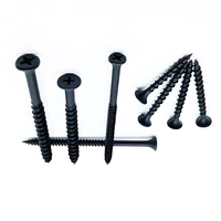 Vis à cloisons sèches Bangna en acier au carbone 3.5/3.9/4.2/4.8mm 15-100mm, haute résistance, filetage grossier, tête trompette, phosphatées noires