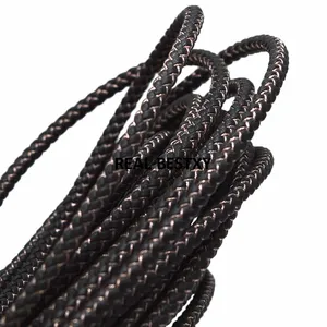 New Approx 5mm Leather Cord/Wire DIY Cords women earrings Bracelet choker necklace jewelry making leather rope strings diy