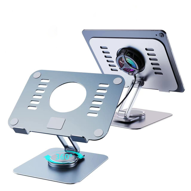 Flexible Folding 360 Degree Rotating Base Tablet Stand Ventilation and Heat Dissipation Laptop Phone Stand