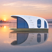 Maison flottante préfabriquée en conteneur avec panneaux sandwich