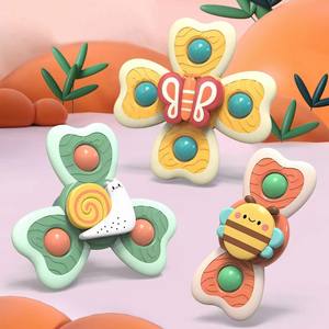 ของเล่นในห้องน้ำ3ชิ้นลายการ์ตูนของเล่นสปินเนอร์ของเล่นแมลงสัตว์สั่นของเล่นอ่างอาบน้ำสำหรับเด็ก - Product Image 4