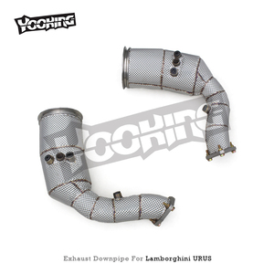 Système d'échappement droit OEM pour <span class=keywords><strong>Lamborghini</strong></span> URUS 4.0 2018-2019 en acier inoxydable avec downpipe et bouclier thermique - Product Image 6