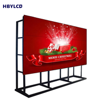 Pantalla de TV de 46 y 55 Pulgadas, 4K, Combinable, Creativa, para Pared, con Retroiluminación LED de 1.8mm, sin Costuras, con Controlador