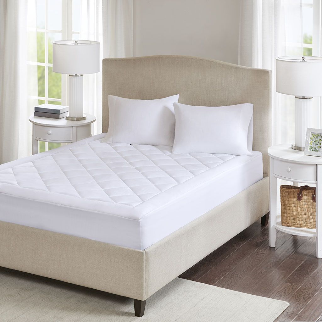 DB Deep Pocket Single Queen King Waterproof Mattress Pad Thick Polyester Fiber Therapy for Summer Bed Hospital Machine Washable